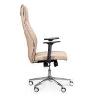 Кресло офисное / Валенсия / мокка экокожа / хромированный металл			