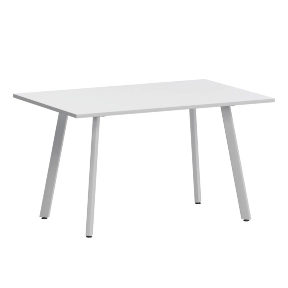 Стол нераздвижной Рольф, супер белый, белый муар - фото 1