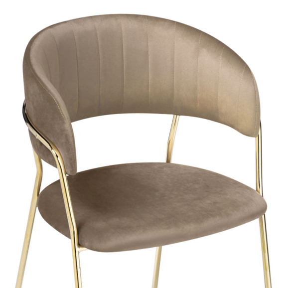 Стул Kamelia cappuccino / gold - фото 5