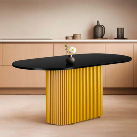 Барон О 160 х 90 черная пленка шагрень / золотые ноги - фото 6