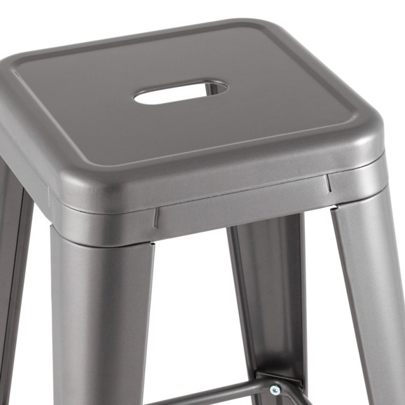 Стул барный TOLIX, серебристый, матовый KD - фото 4