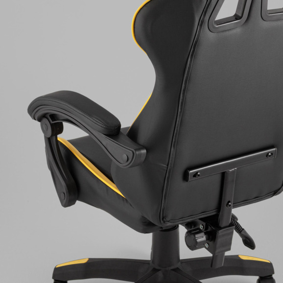 Кресло спортивное TopChairs MG-7043 черно-жёлтый - фото 6