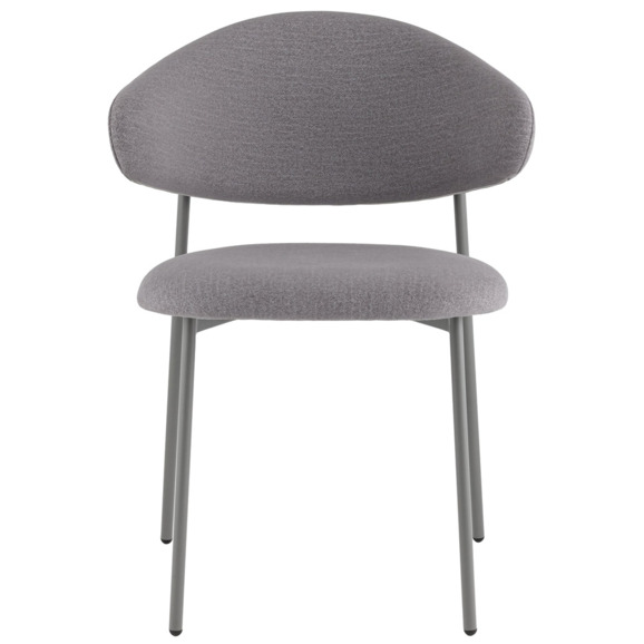 Стул Evan, велюр, серый - фото 2