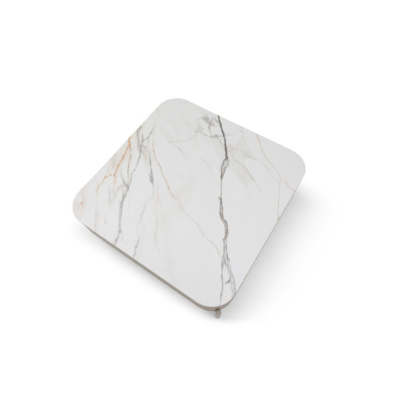 Журнальный стол Эклипс, бежевая матовая керамика - фото 5