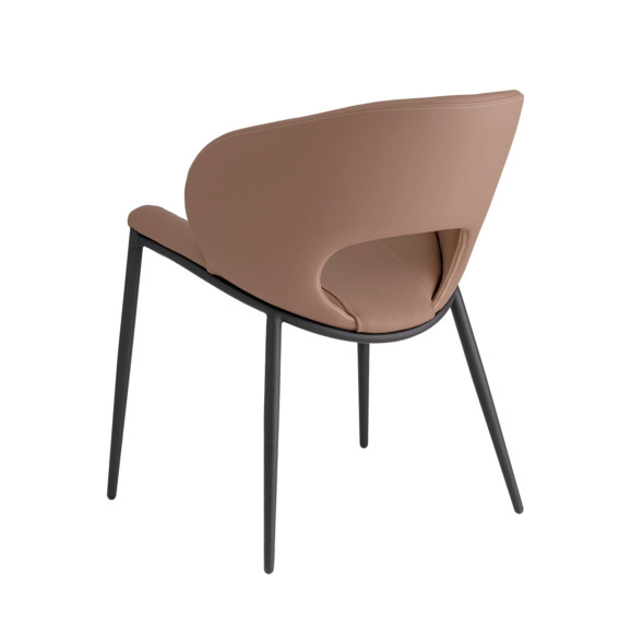 Стул Вивьен, экокожа, светло-коричневый Стул Вивьен, экокожа, светло-коричневый - фото 4