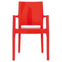 Кресло пластиковое Arthur, красный