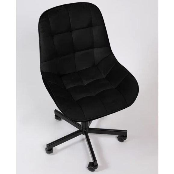 Стул Мускус, пятилучие, велюр, черный - фото 6