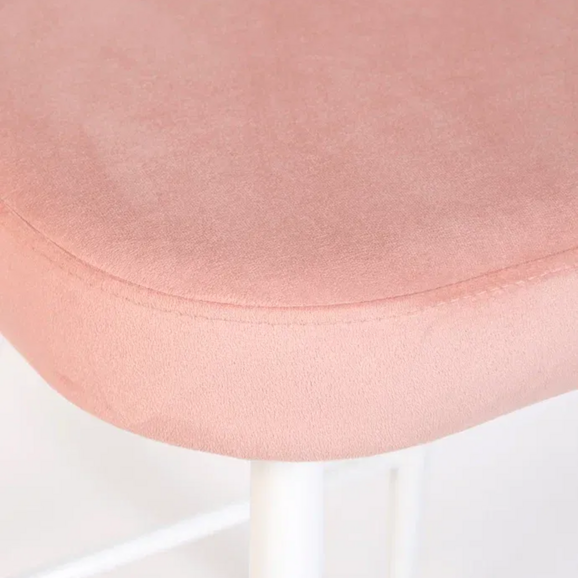 Стул Пиннате, барный, розовый, белый, велюр - фото 10