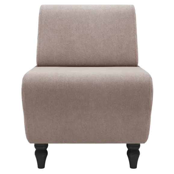 Кресло Лотик велюр, светло-коричневый - фото 2