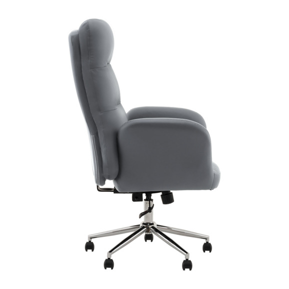 Кресло руководителя TopChairs Strict, серый - фото 4
