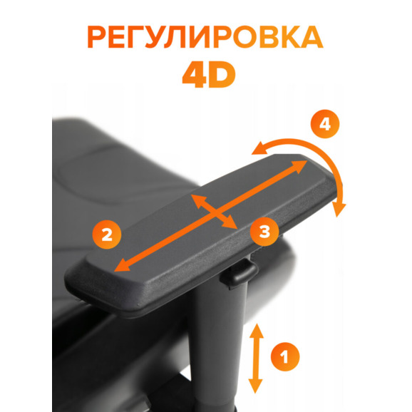 Кресло Mega Сетка Черный - фото 5