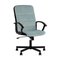 Настоящее фото товара Компьютерное кресло TopChairs ST-TRACER, серо-голубой, произведённого компанией ChiedoCover