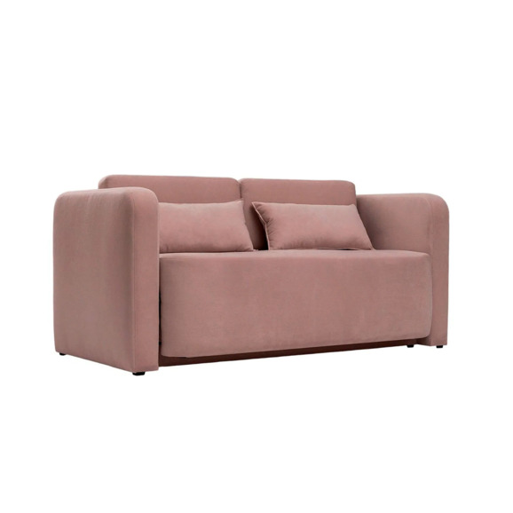 Диван Марлон 131x95x80 см, розово-коричневый велюр Диван Марлон 131x95x80 см, розово-коричневый велюр - фото 1