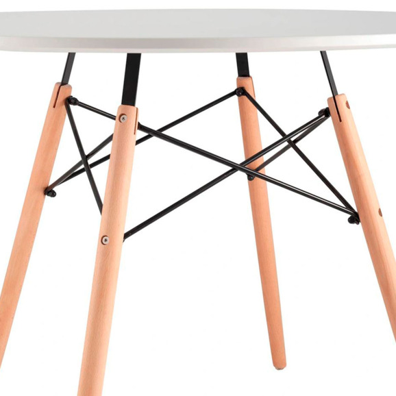 Стол EAMES, белый, D90 - фото 5