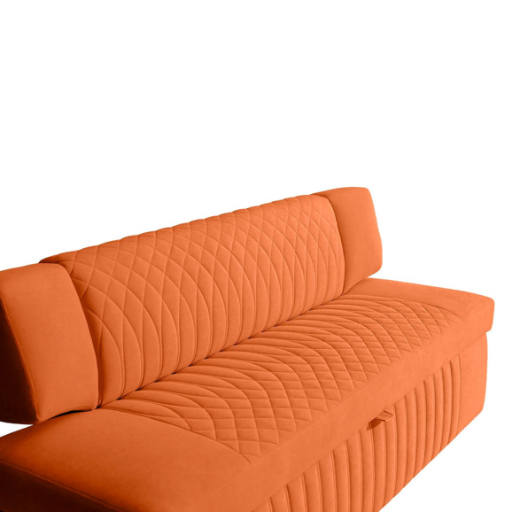 Диван для кухни Леонард 168, оранжевый - фото 4