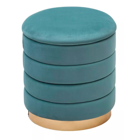 Пуф для гостиной ФРЕД бирюзовый Пуф для гостиной ФРЕД бирюзовый - фото 1