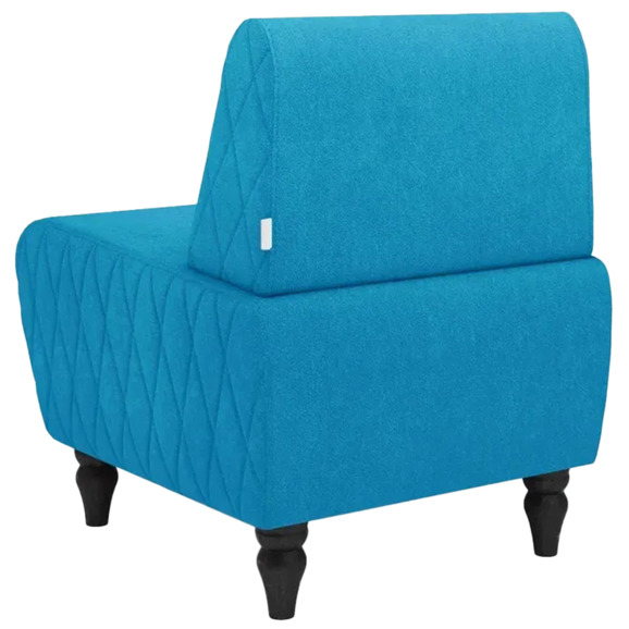 Кресло Лотик велюр, голубой - фото 3