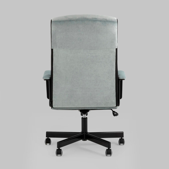 Кресло руководителя TopChairs ST-DOMINGO, серо-голубой - фото 3