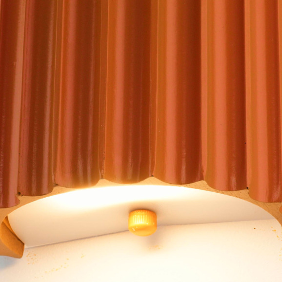 Светильник настенный светодиодный Рибс Бейли, оранжевый - фото 4