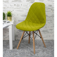 Настоящее фото товара Чехол Е06 на стул Eames, фисташковый, произведённого компанией ChiedoCover