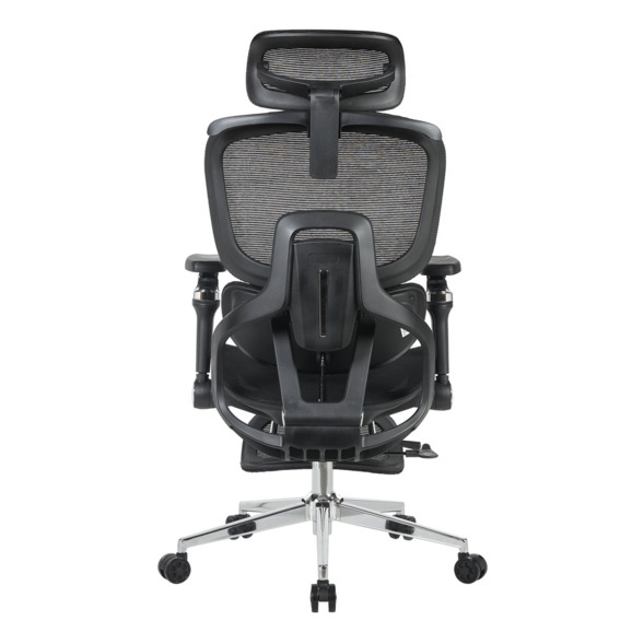 Кресло офисное TopChairs Prodigy с оттоманкой, черный - фото 4