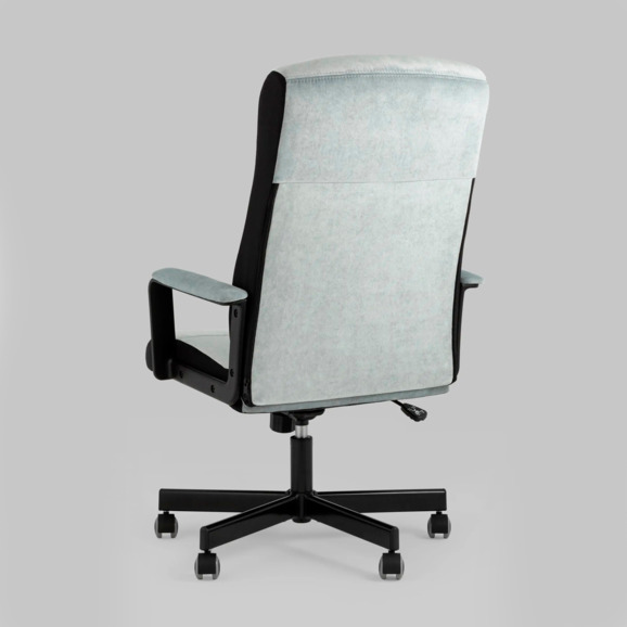 Кресло руководителя TopChairs ST-DOMINGO, серо-голубой - фото 5