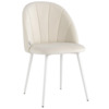 Стул Логан SN, велюр, молочный, белый