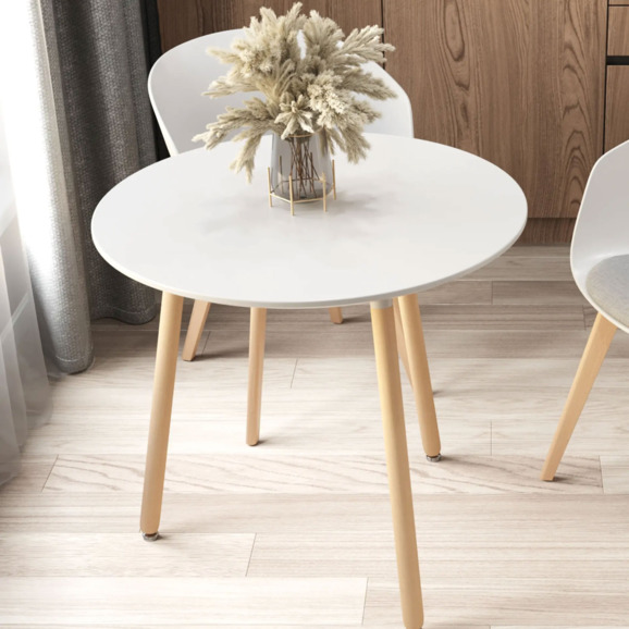 Стол круглый EAMES DST NEW, D80, белый - фото 2