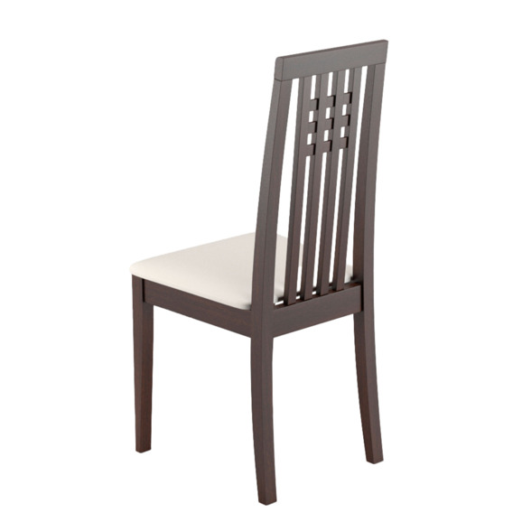 Стул Каскад РН, венге, экокожа белая матовая - фото 3