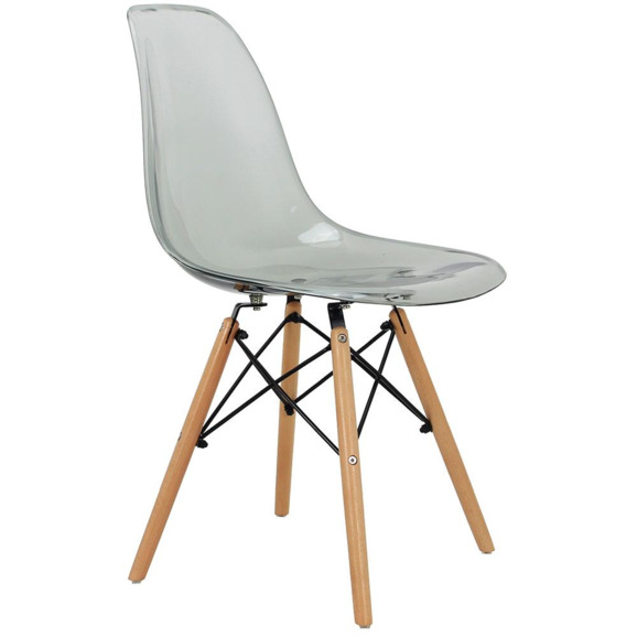 Стул Eames прозрачный серый - фото 3