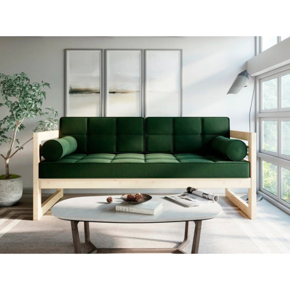 Диван Сега б velvet, сосна, green - фото 4