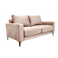 Настоящее фото товара Диван Миа двухместный, бежевый, произведённого компанией ChiedoCover