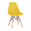 Настоящее фото товара Стул пластиковый перфорированный Eames, бук, горчичный, произведённого компанией ChiedoCover