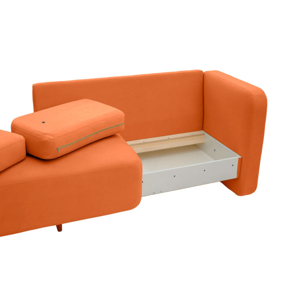 Кушетка-диван Хьюст-1, оранжевый - фото 6