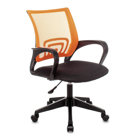 Кресло офисное TopChairs ST-Basic сетка/ткань оранжевый - фото 1