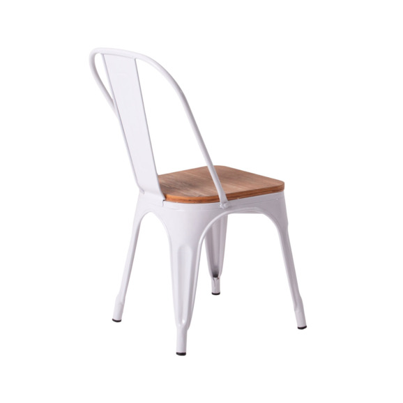 Стул Tolix Wood, белый Стул Tolix Wood, белый - фото 4