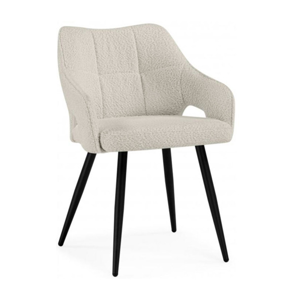 Стул на металлокаркасе Hera beige / black Стул на металлокаркасе Hera beige / black - фото 1