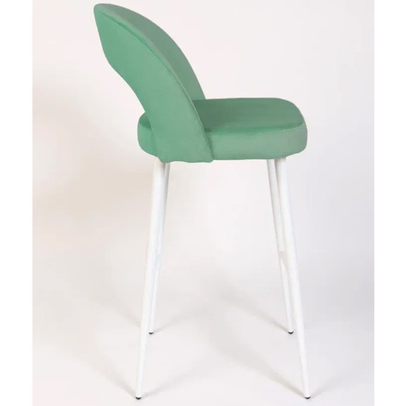 Стул Пиннате, барный, светло-зеленый, белый, велюр - фото 7