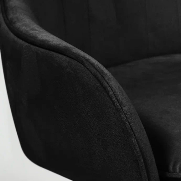 Кресло Сета, пятилучие, черный, велюр - фото 6