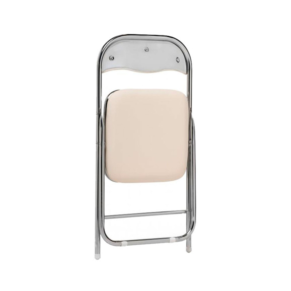 Стул на металлокаркасе Fold 1 складной beige / chrome Стул на металлокаркасе Fold 1 складной beige / chrome - фото 6
