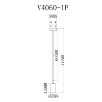 Подвесной светильник V4060-1P Section