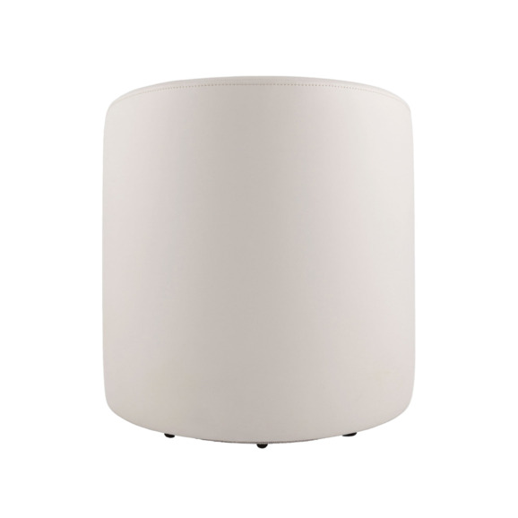 Пуф Тея спинка экокожа, сиденье шенилл, светло-серый - фото 4