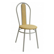 Фотография товара Стул Lorence, каркас черный, экокожа, бежевый от компании ChiedoCover.