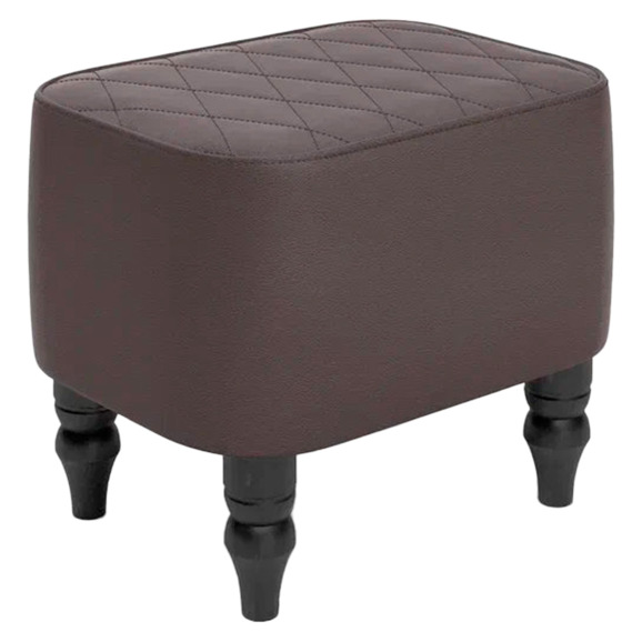 Пуф Лотик, экокожа, коричневый Пуф Лотик, экокожа, коричневый - фото 1