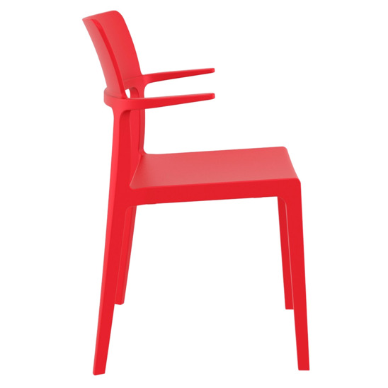 Кресло пластиковое Plus, красный - фото 2