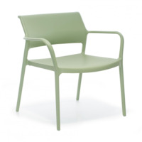 Настоящее фото товара Кресло пластиковое Ara Lounge, зеленый, произведённого компанией ChiedoCover