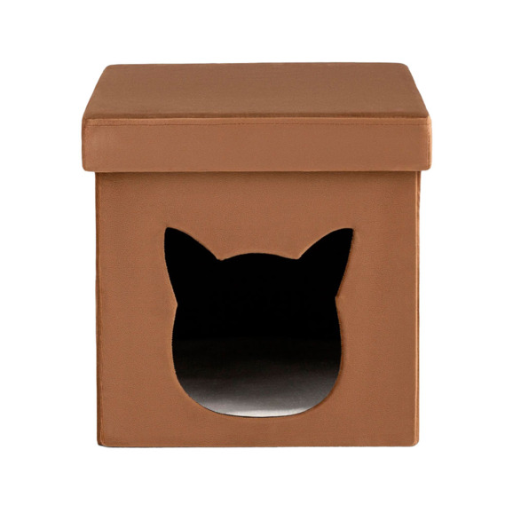 Пуф складной с ящиком Store Pet коричневый - фото 2