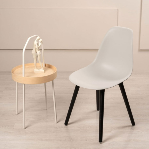 Стул Shell, светло-серый - фото 3