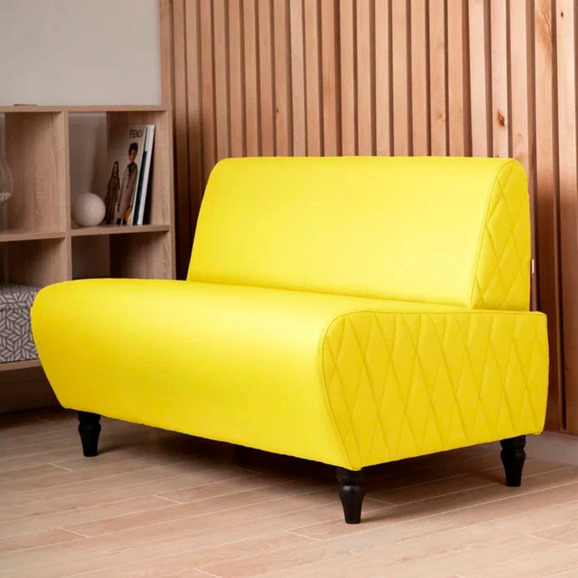 Диван Лотик, экокожа, желтый - фото 5