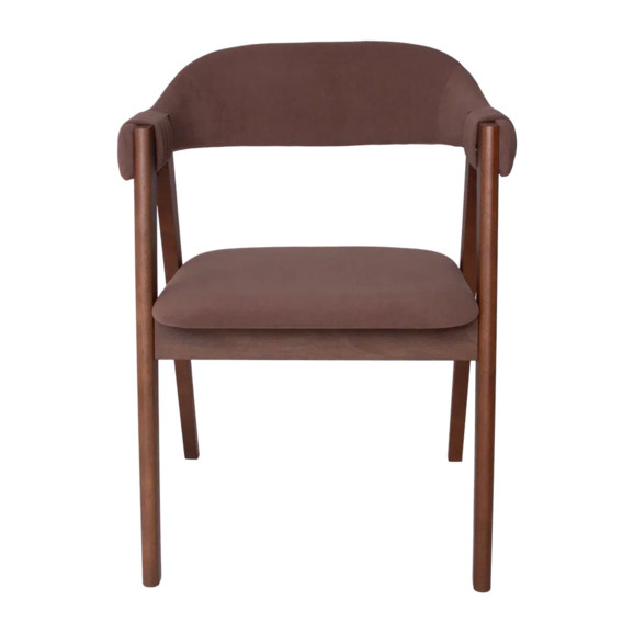 Полукресло Дольче, велюр Коннект 36, каркас старый орех - фото 2